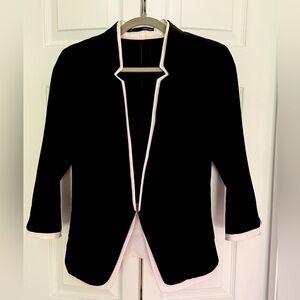 Maurice’s Womens Black and White Clasp Front Blazer Size M
